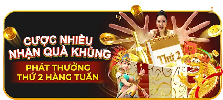 Thưởng nạp tiền hàng ngày/tuần tại 888vip